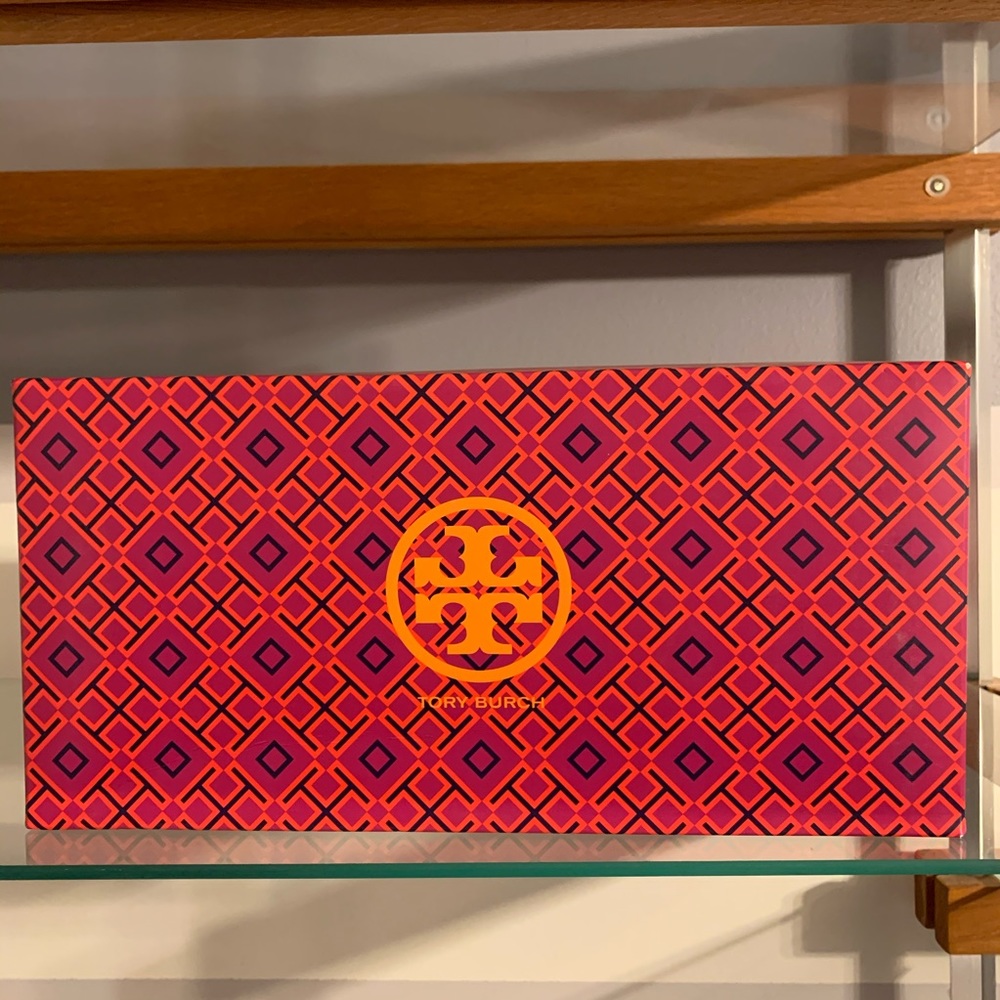 Tory Burch Women's Reva Ballet, Royal Tan BOX ONLY